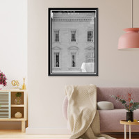 Historic Framed Print, White House, 1600 Pennsylvania Avenue, Northwest, Washington, District of Columbia, DC - 58,  17-7/8" x 21-7/8"