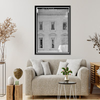 Historic Framed Print, White House, 1600 Pennsylvania Avenue, Northwest, Washington, District of Columbia, DC - 58,  17-7/8" x 21-7/8"