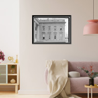 Historic Framed Print, White House, 1600 Pennsylvania Avenue, Northwest, Washington, District of Columbia, DC - 60,  17-7/8" x 21-7/8"