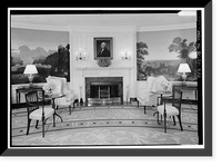 Historic Framed Print, White House, 1600 Pennsylvania Avenue, Northwest, Washington, District of Columbia, DC - 254,  17-7/8" x 21-7/8"