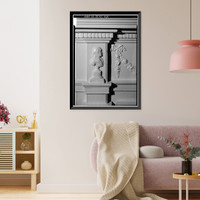 Historic Framed Print, White House, 1600 Pennsylvania Avenue, Northwest, Washington, District of Columbia, DC - 435,  17-7/8" x 21-7/8"