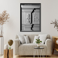 Historic Framed Print, White House, 1600 Pennsylvania Avenue, Northwest, Washington, District of Columbia, DC - 435,  17-7/8" x 21-7/8"