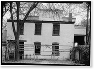 Historic Framed Print, 304-306 Eleventh Street Soutwest (Double House), Washington, District of Columbia, DC - 2,  17-7/8" x 21-7/8"