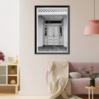 Historic Framed Print, Frederick Douglass House, 1411 W Street, Southeast, Washington, District of Columbia, DC - 6,  17-7/8" x 21-7/8"