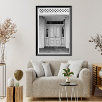 Historic Framed Print, Frederick Douglass House, 1411 W Street, Southeast, Washington, District of Columbia, DC - 6,  17-7/8" x 21-7/8"