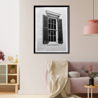 Historic Framed Print, Frederick Douglass House, 1411 W Street, Southeast, Washington, District of Columbia, DC - 7,  17-7/8" x 21-7/8"