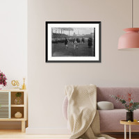 Historic Framed Print, White Sox coming on field,  17-7/8" x 21-7/8"