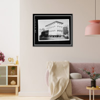 Historic Framed Print, Masonic Temple, F & Ninth Streets Northwest, Washington, District of Columbia, DC - 5,  17-7/8" x 21-7/8"