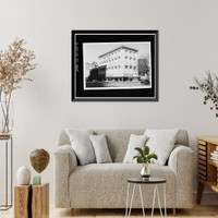 Historic Framed Print, Masonic Temple, F & Ninth Streets Northwest, Washington, District of Columbia, DC - 5,  17-7/8" x 21-7/8"