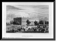 United States General Post Office, Between Seventh, Eighth, E, & F Streets, Northwest, Washington, District of Columbia, DC, Historic Print