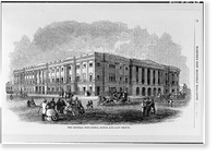 United States General Post Office, Between Seventh, Eighth, E, & F Streets, Northwest, Washington, District of Columbia, DC - 2, Vintage Poster