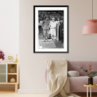 Historic Framed Print, Hank Gowdy and McGraw,  17-7/8" x 21-7/8"