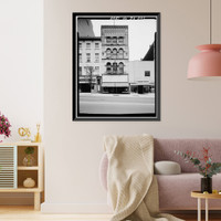 Historic Framed Print, Cullinan Building, 415 Seventh Street, Northwest, Washington, District of Columbia, DC,  17-7/8" x 21-7/8"