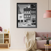 Historic Framed Print, 811 Market Space Northwest (Commercial Building), Square 408, Lot 803, Washington, District of Columbia, DC - 2,  17-7/8" x 21-7/8"