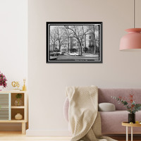 Historic Framed Print, Herbert Wadsworth House, 1801 Massachusetts Avenue Northwest, Washington, District of Columbia, DC,  17-7/8" x 21-7/8"