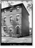 Historic Framed Print, Timothy Caldwell House, 2017 "Eye" Street Northwest, Washington, District of Columbia, DC,  17-7/8" x 21-7/8"