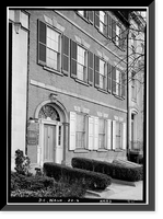 Historic Framed Print, Timothy Caldwell House, 2017 "Eye" Street Northwest, Washington, District of Columbia, DC - 2,  17-7/8" x 21-7/8"