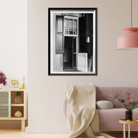 Historic Framed Print, Timothy Caldwell House, 2017 "Eye" Street Northwest, Washington, District of Columbia, DC - 2,  17-7/8" x 21-7/8"