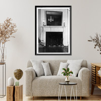 Historic Framed Print, Timothy Caldwell House, 2017 "Eye" Street Northwest, Washington, District of Columbia, DC - 5,  17-7/8" x 21-7/8"