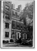 Historic Framed Print, Timothy Caldwell House, 2017 "Eye" Street Northwest, Washington, District of Columbia, DC - 6,  17-7/8" x 21-7/8"