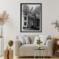 Historic Framed Print, Timothy Caldwell House, 2017 "Eye" Street Northwest, Washington, District of Columbia, DC - 6,  17-7/8" x 21-7/8"