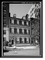 Historic Framed Print, Timothy Caldwell House, 2017 "Eye" Street Northwest, Washington, District of Columbia, DC - 6,  17-7/8" x 21-7/8"
