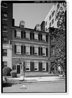 Historic Framed Print, Timothy Caldwell House, 2017 "Eye" Street Northwest, Washington, District of Columbia, DC - 6,  17-7/8" x 21-7/8"