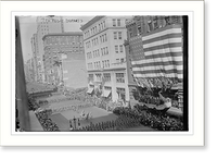 Historic Framed Print, 7th Regt. Departs,  17-7/8" x 21-7/8"
