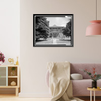 Historic Framed Print, St. Elizabeths Hospital, I Building (No. 95), 2700 Martin Luther King Jr. Avenue, Southeast, Washington, District of Columbia, DC,  17-7/8" x 21-7/8"