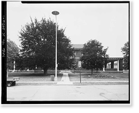 Historic Framed Print, St. Elizabeths Hospital, M Building (No. 72), 2700 Martin Luther King Jr. Avenue, Southeast, Washington, District of Columbia, DC,  17-7/8" x 21-7/8"