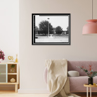 Historic Framed Print, St. Elizabeths Hospital, M Building (No. 72), 2700 Martin Luther King Jr. Avenue, Southeast, Washington, District of Columbia, DC,  17-7/8" x 21-7/8"