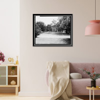 Historic Framed Print, St. Elizabeths Hospital, M Building (No. 72), 2700 Martin Luther King Jr. Avenue, Southeast, Washington, District of Columbia, DC - 2,  17-7/8" x 21-7/8"