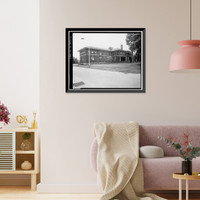 Historic Framed Print, St. Elizabeths Hospital, M Building (No. 72), 2700 Martin Luther King Jr. Avenue, Southeast, Washington, District of Columbia, DC - 4,  17-7/8" x 21-7/8"