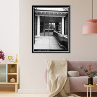 Historic Framed Print, St. Elizabeths Hospital, M Building (No. 72), 2700 Martin Luther King Jr. Avenue, Southeast, Washington, District of Columbia, DC - 5,  17-7/8" x 21-7/8"