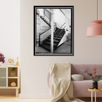 Historic Framed Print, St. Elizabeths Hospital, M Building (No. 72), 2700 Martin Luther King Jr. Avenue, Southeast, Washington, District of Columbia, DC - 6,  17-7/8" x 21-7/8"