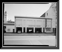 Historic Framed Print, 1208-1214 E Street Northwest (Garage), Washington, District of Columbia, DC,  17-7/8" x 21-7/8"