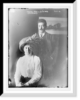 Historic Framed Print, Fritz Kreisler & wife,  17-7/8" x 21-7/8"