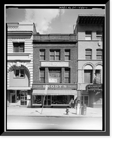 Historic Framed Print, Brodt's Hat Factory, 423 Eleventh Street, Washington, District of Columbia, DC,  17-7/8" x 21-7/8"
