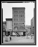 Historic Framed Print, Square 406 (Commercial Buildings), Eighth, Ninth, E & F Streets, Northwest, Washington, District of Columbia, DC - 2,  17-7/8" x 21-7/8"