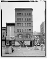 Historic Framed Print, Square 406 (Commercial Buildings), Eighth, Ninth, E & F Streets, Northwest, Washington, District of Columbia, DC - 2,  17-7/8" x 21-7/8"