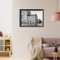 Historic Framed Print, Decatur House, National Trust for Historic Preservation, 748 Jack, Washington, District of Columbia, DC,  17-7/8" x 21-7/8"