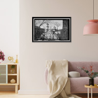 Historic Framed Print, St. John's Church, Sixteenth & H Streets Northwest, Washington, District of Columbia, DC - 4,  17-7/8" x 21-7/8"
