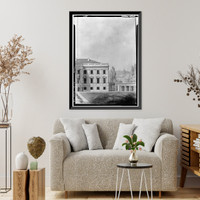 Historic Framed Print, St. John's Church, Sixteenth & H Streets Northwest, Washington, District of Columbia, DC - 5,  17-7/8" x 21-7/8"