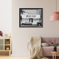 Historic Framed Print, 431 & 433 Seventh Street, Northwest (Commercial Building), Washington, District of Columbia, DC,  17-7/8" x 21-7/8"