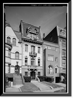 Historic Framed Print, Dr. A. C. Bliss House, 1218 Sixteenth Street Northwest, Washington, District of Columbia, DC,  17-7/8" x 21-7/8"