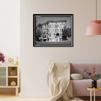 Historic Framed Print, 1800 Connecticut Avenue, Northwest (House), Corner of Florida Avenue, Washington, District of Columbia, DC,  17-7/8" x 21-7/8"