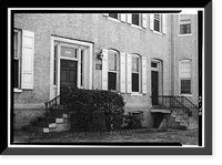 Historic Framed Print, Peter Houses, 2618-2620 K Street Northwest, Washington, District of Columbia, DC,  17-7/8" x 21-7/8"