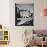 Historic Framed Print, The Dresden Apartment Building, 2126 Connecticut Avenue, Washington, District of Columbia, DC,  17-7/8" x 21-7/8"