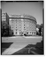Historic Framed Print, The Dresden Apartment Building, 2126 Connecticut Avenue, Washington, District of Columbia, DC,  17-7/8" x 21-7/8"