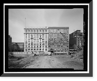Historic Framed Print, Evening Star Building, Northwest corner of Eleventh Street & Pennsylvania, Washington, District of Columbia, DC,  17-7/8" x 21-7/8"